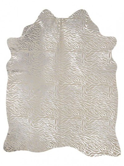 Baby Zebra Silver on White